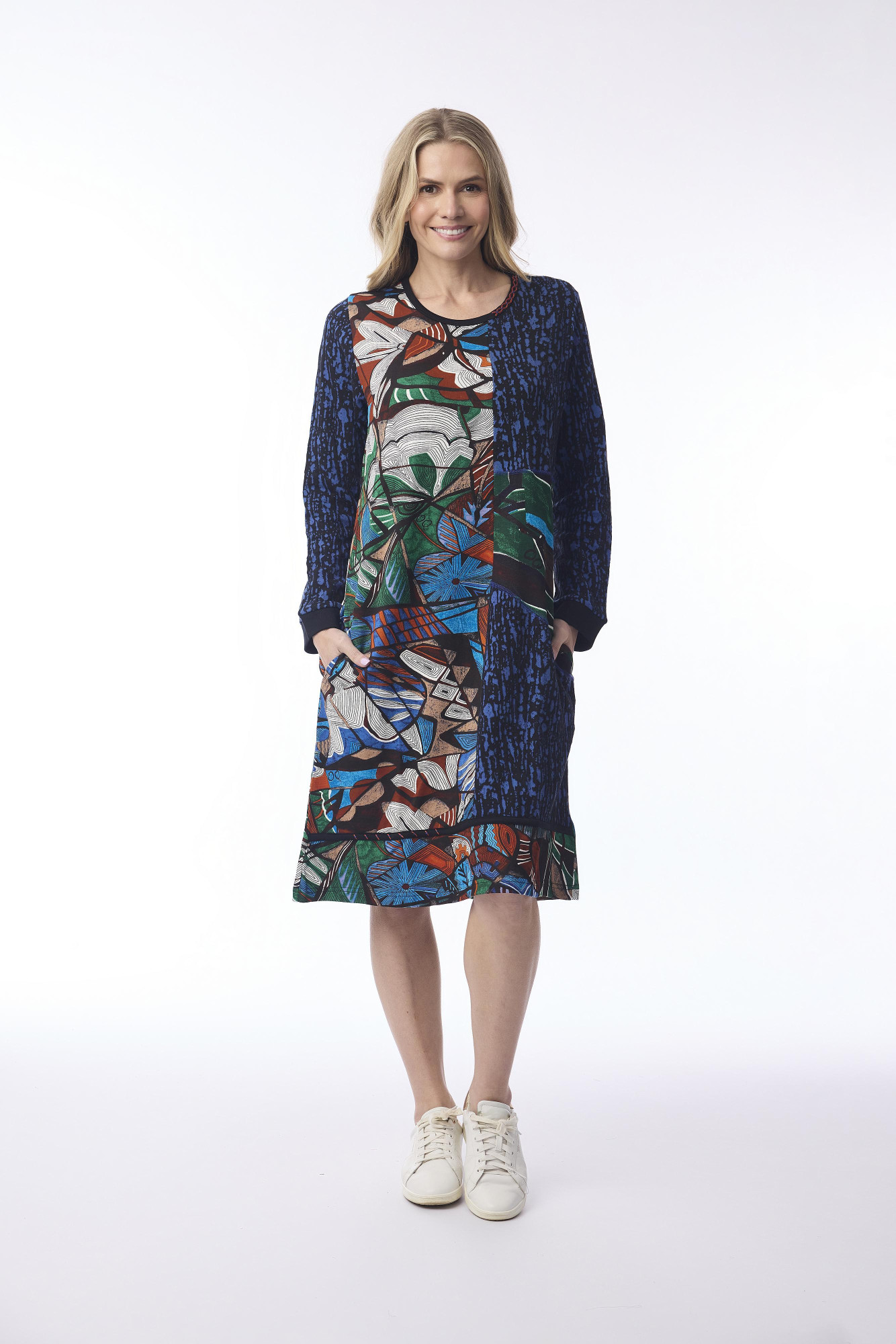 Alexandria Dress Patch Print