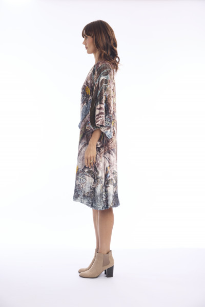 Almasa Dress shift bubble slv Print