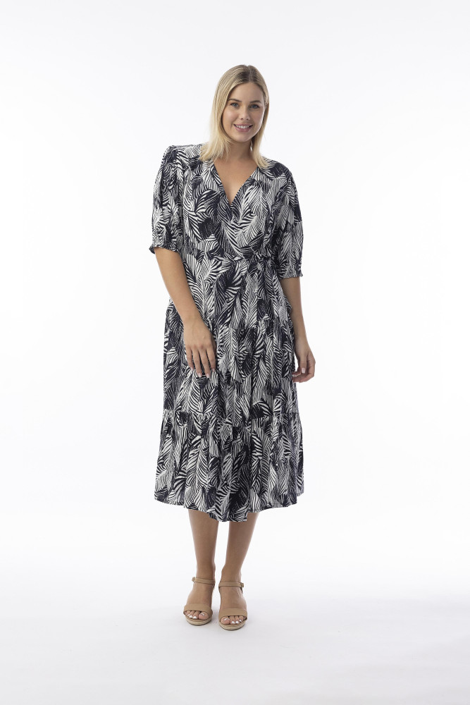 Arashi Dress Wrap Print