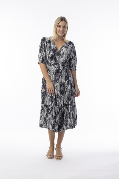 Arashi Dress Wrap Print