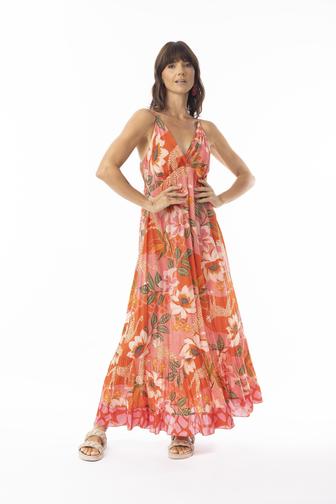 Aria Dress Strappy Print