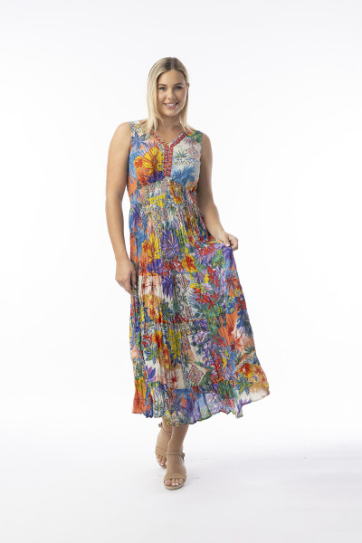 Aruba Dress Maxi Sleeveless Print