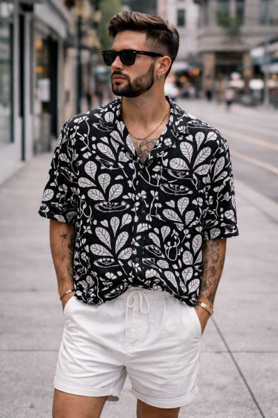 Mens Short slv Collar shirt Ayangue