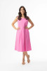 Bangalene Dress Sleeveless Pleated PINK