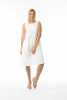 Bangalene Dress Sleeveless Pleated White
