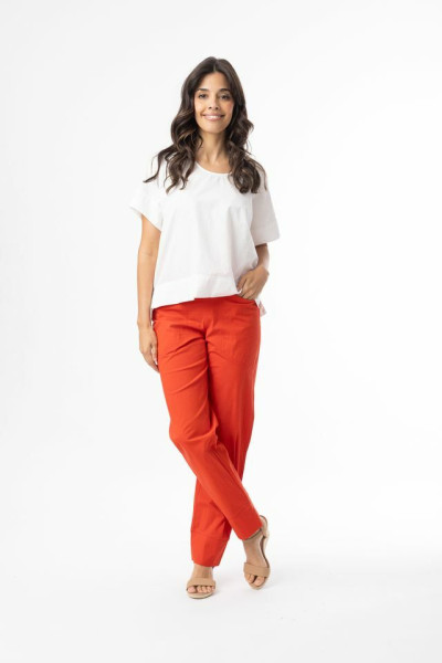 Bangalene Pant Fashion  Long Red