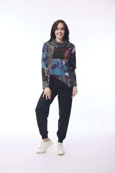 Benin Top Patch Cowl Print