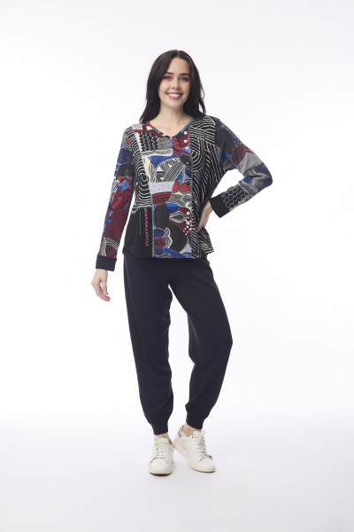 Benin Top Patch Print