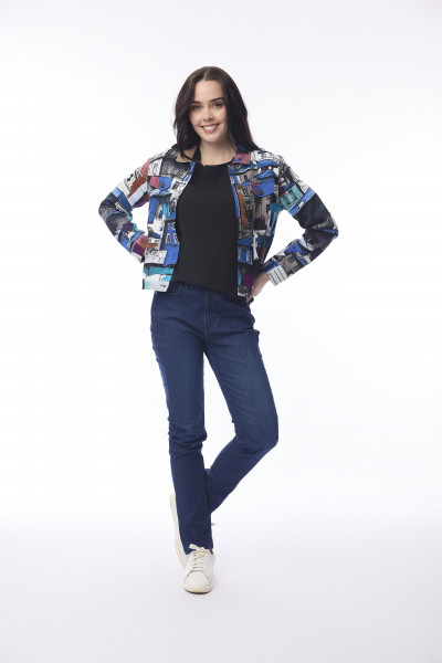 Biker Jacket Porto Blue