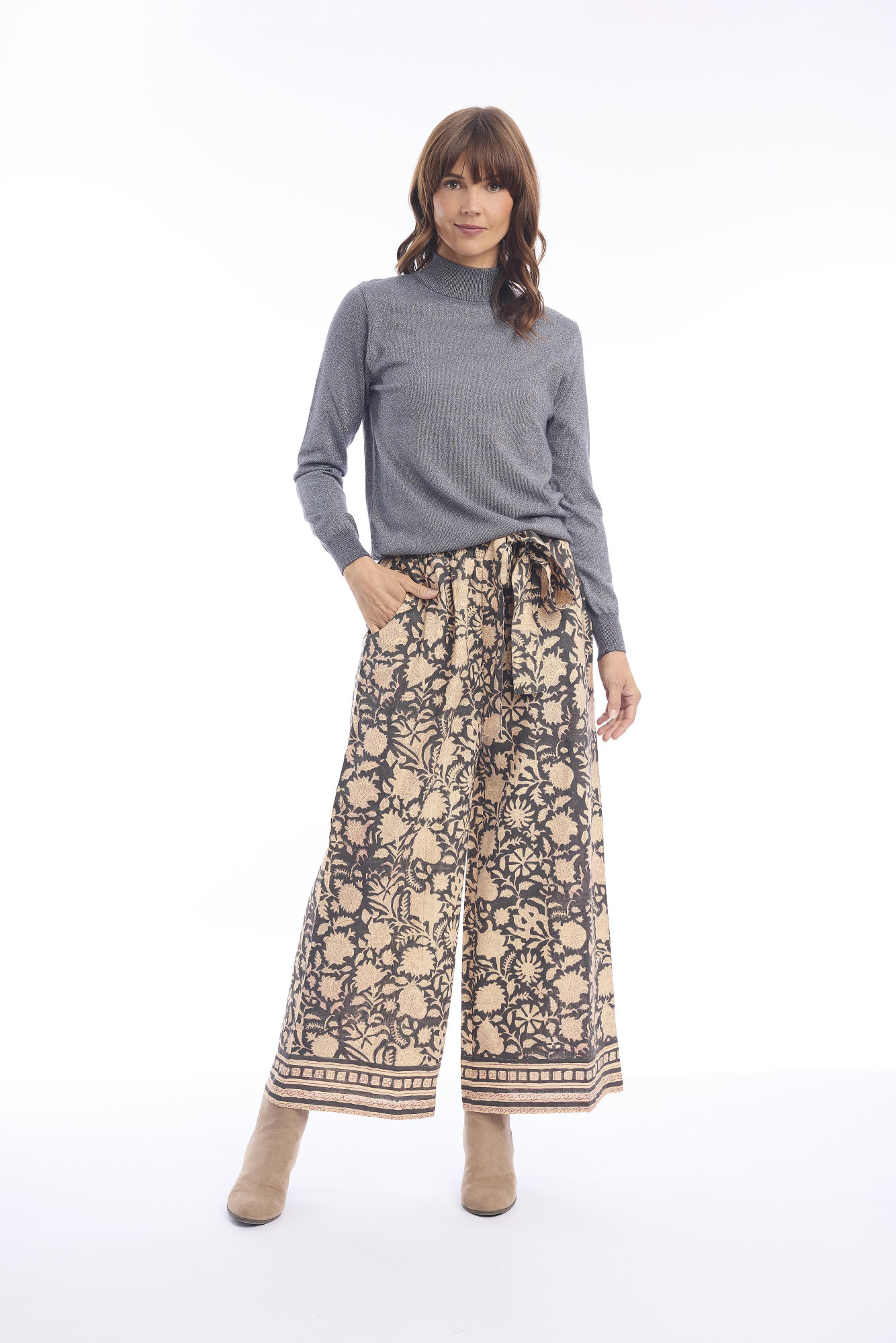 Block Pants Print