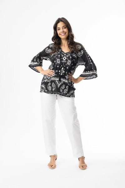 Boho Tops Shape 1 Bandana Black