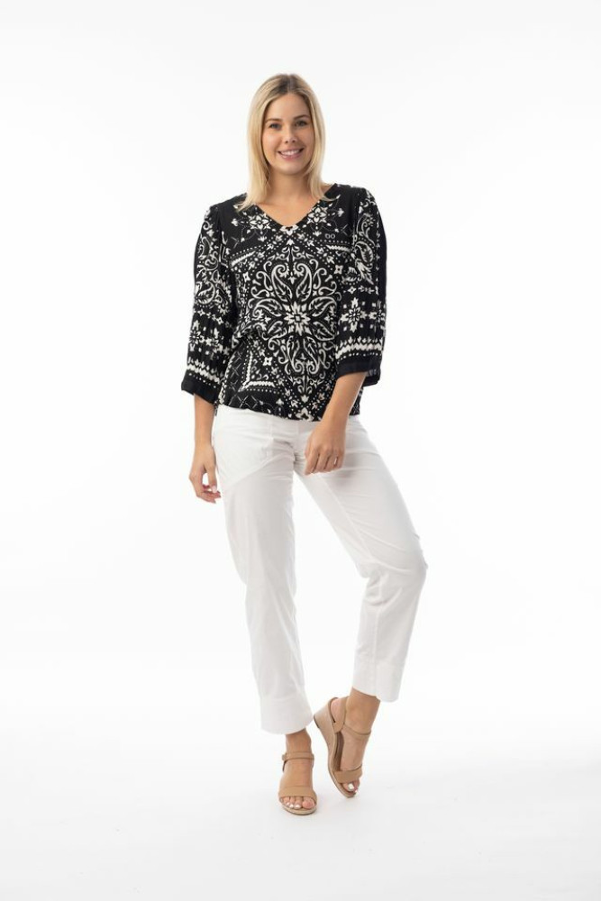 Boho Tops Shape 4 Bandana Black