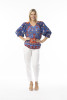 Boho Tops Shape 4 Ornate Panel Blue