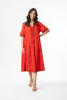 Broderie Essentials Dress Layers Red