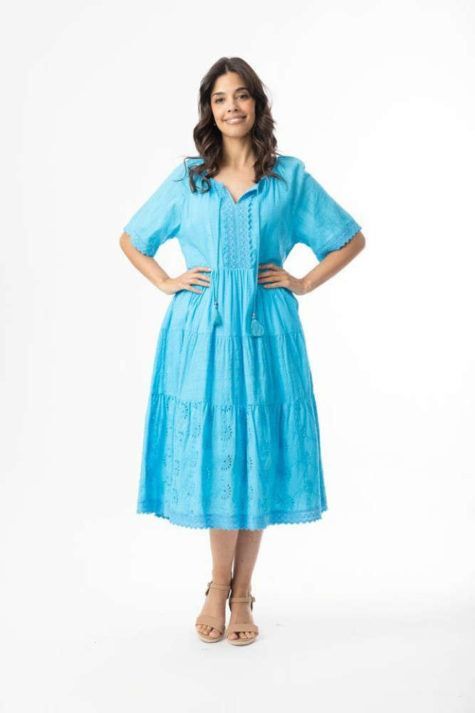 Broderie Essentials Dress Layers TURQ