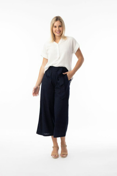 Broderie Essentials Pant Navy