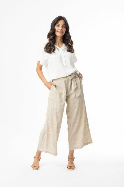 Broderie Essentials Pant Sand