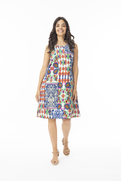 Buzios Dress Reversible Sleeveless Print