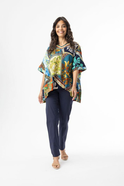 Cabo Fria Top V Boxy Print