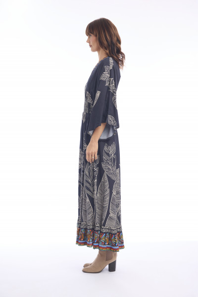Cancun Dress V maxi Print