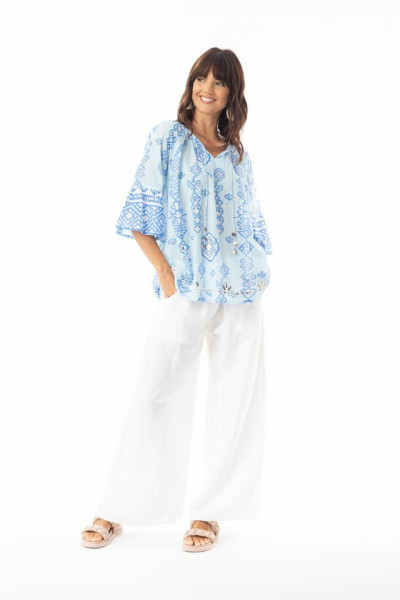Carla Blue Top Tassel Blue