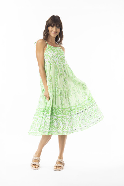 Carla Green Dress Tie Green
