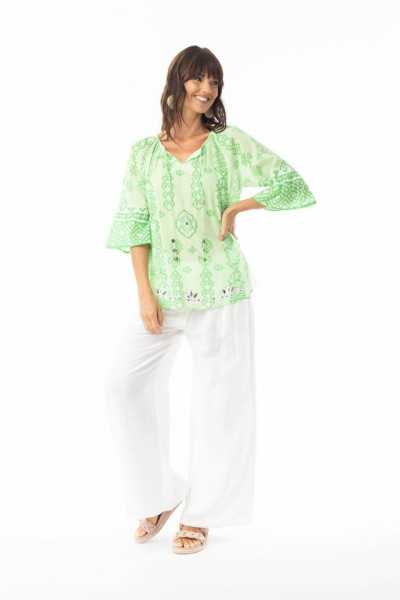 Carla Green Top Tassel Green