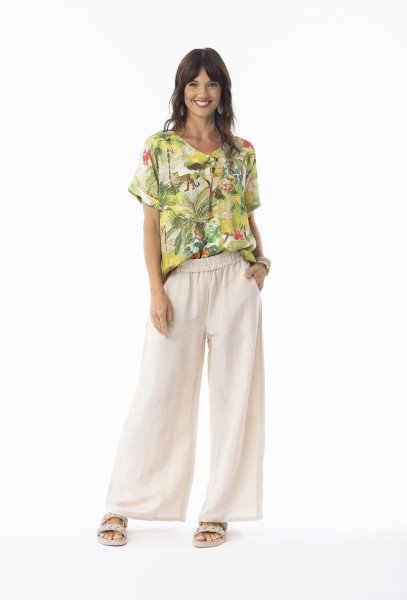 Cecilia Top Short Sleeve Print