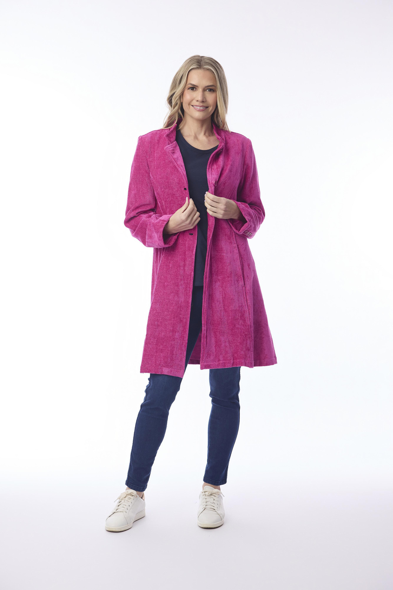 Coat Mid Hot Pink