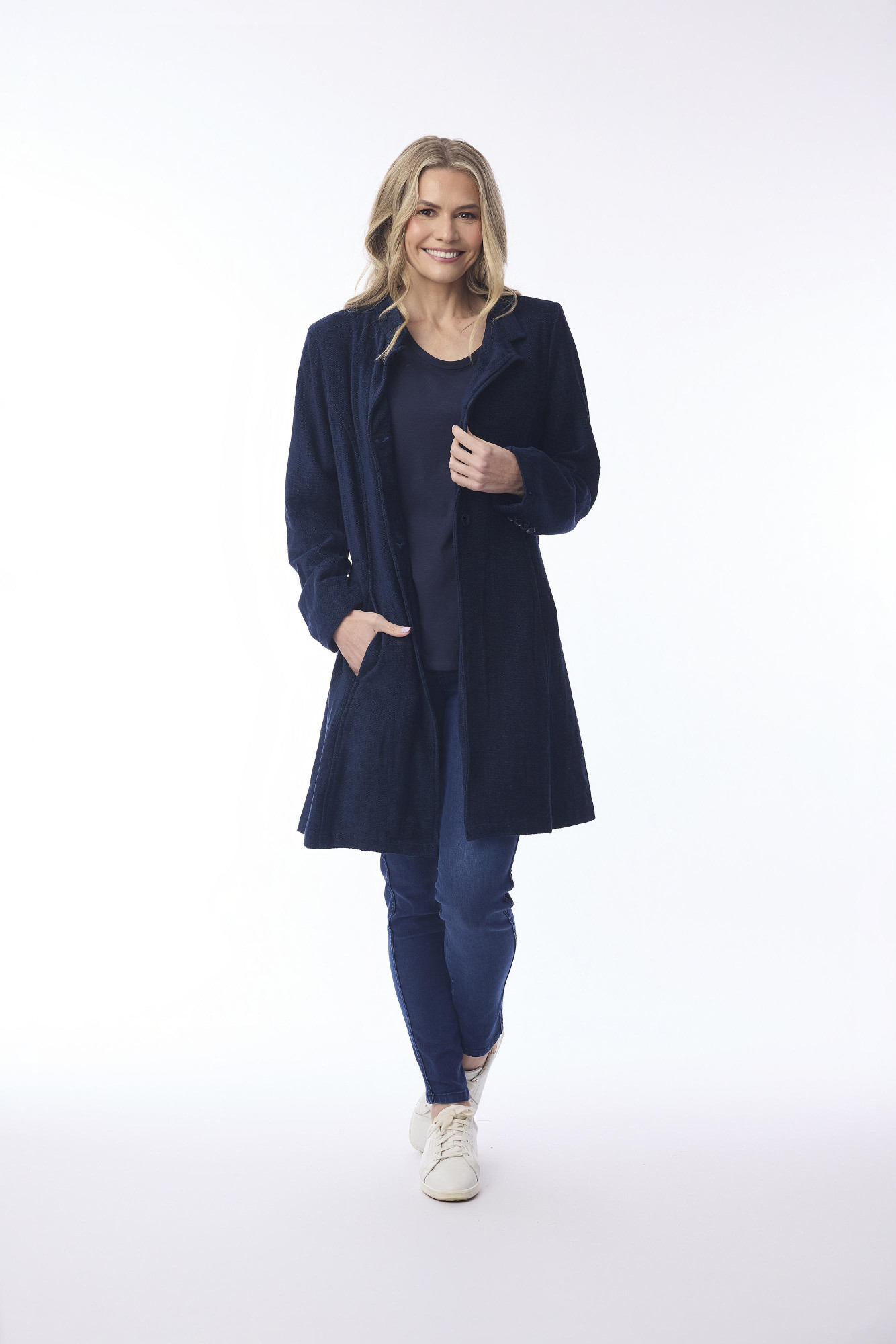Coat Mid Navy