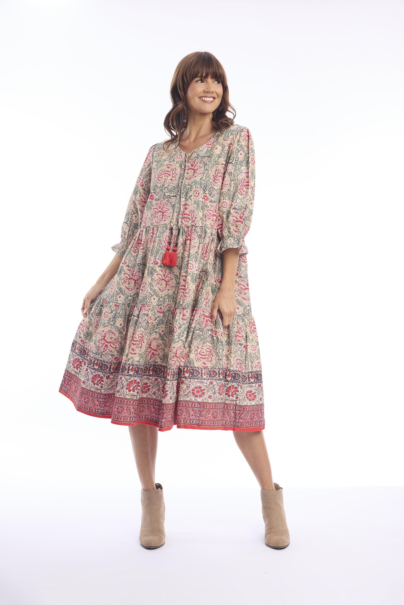 Comporta Dress layer midi Print