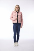 Cord Solid Biker Jacket Blush Pink