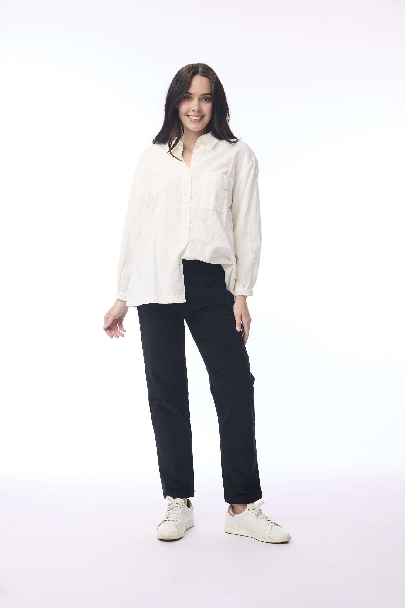 Cord Solid Jean Black