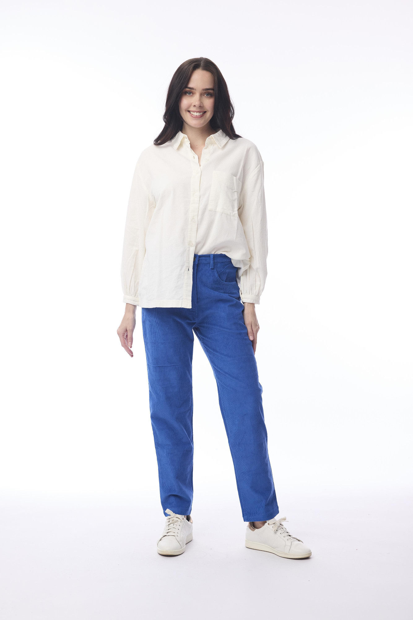 Cord Solid Jean Cobalt