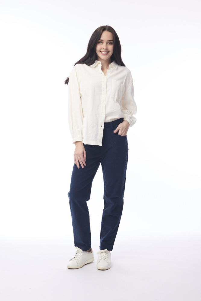 Cord Solid Jean Navy