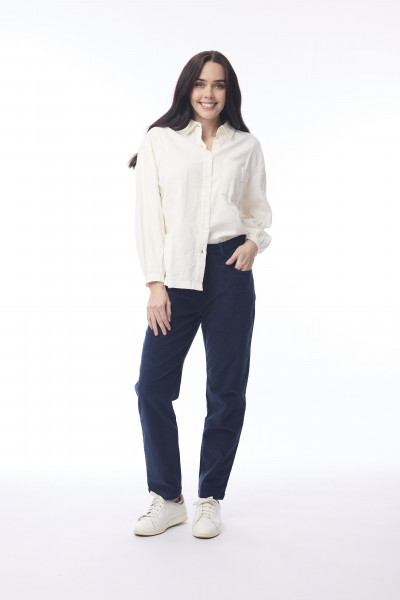 Cord Solid Jean Navy