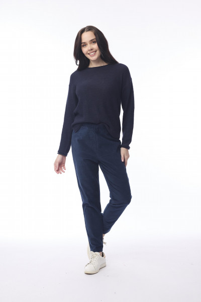 Cord Solid Jeggings Navy