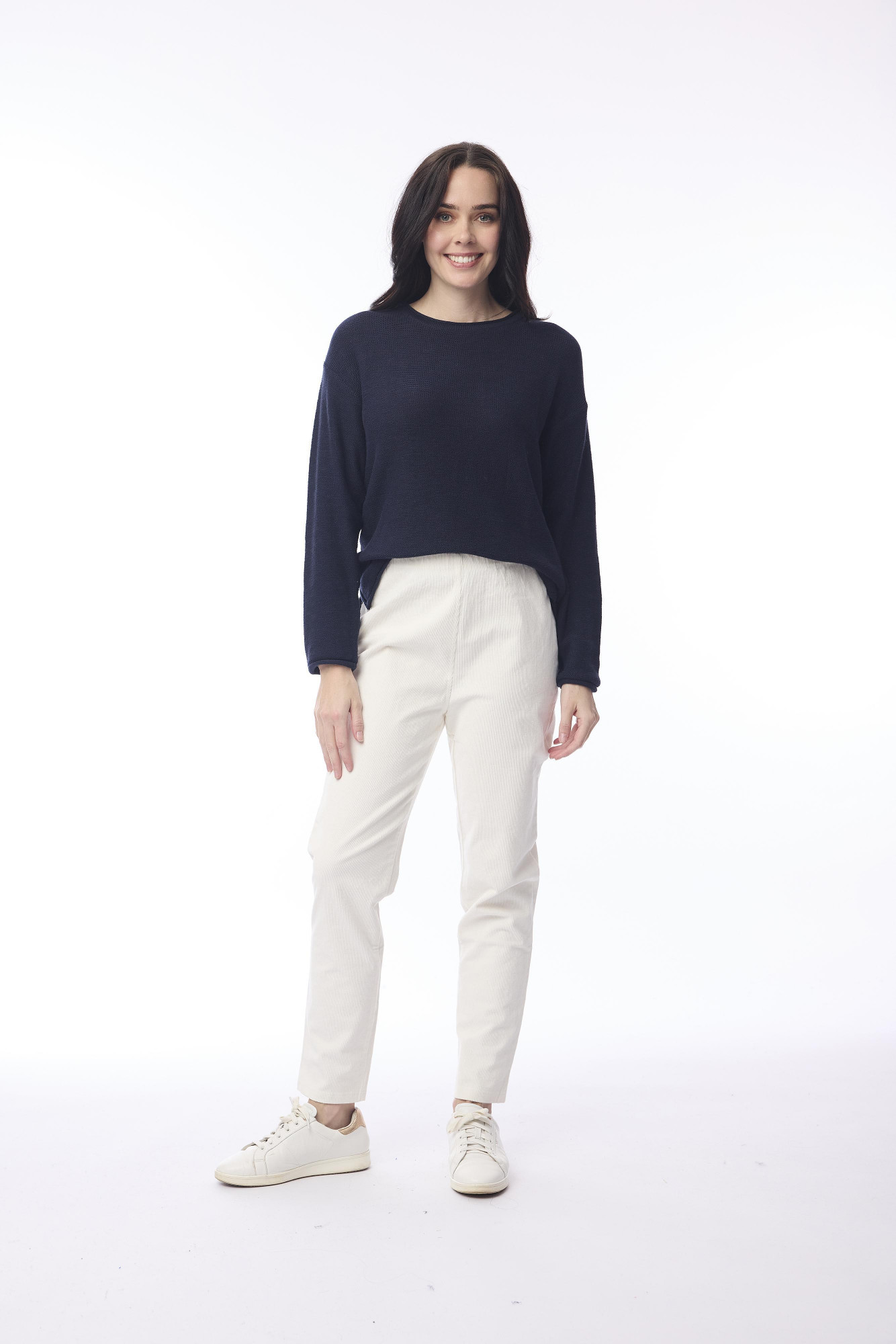 Cord Solid Jeggings Winter White