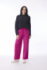 Cord Solid Pant Wide Leg Hot Pink