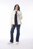 Cord Solid Shacket Winter White