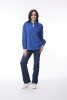 Cord Solid Shirt Cobalt
