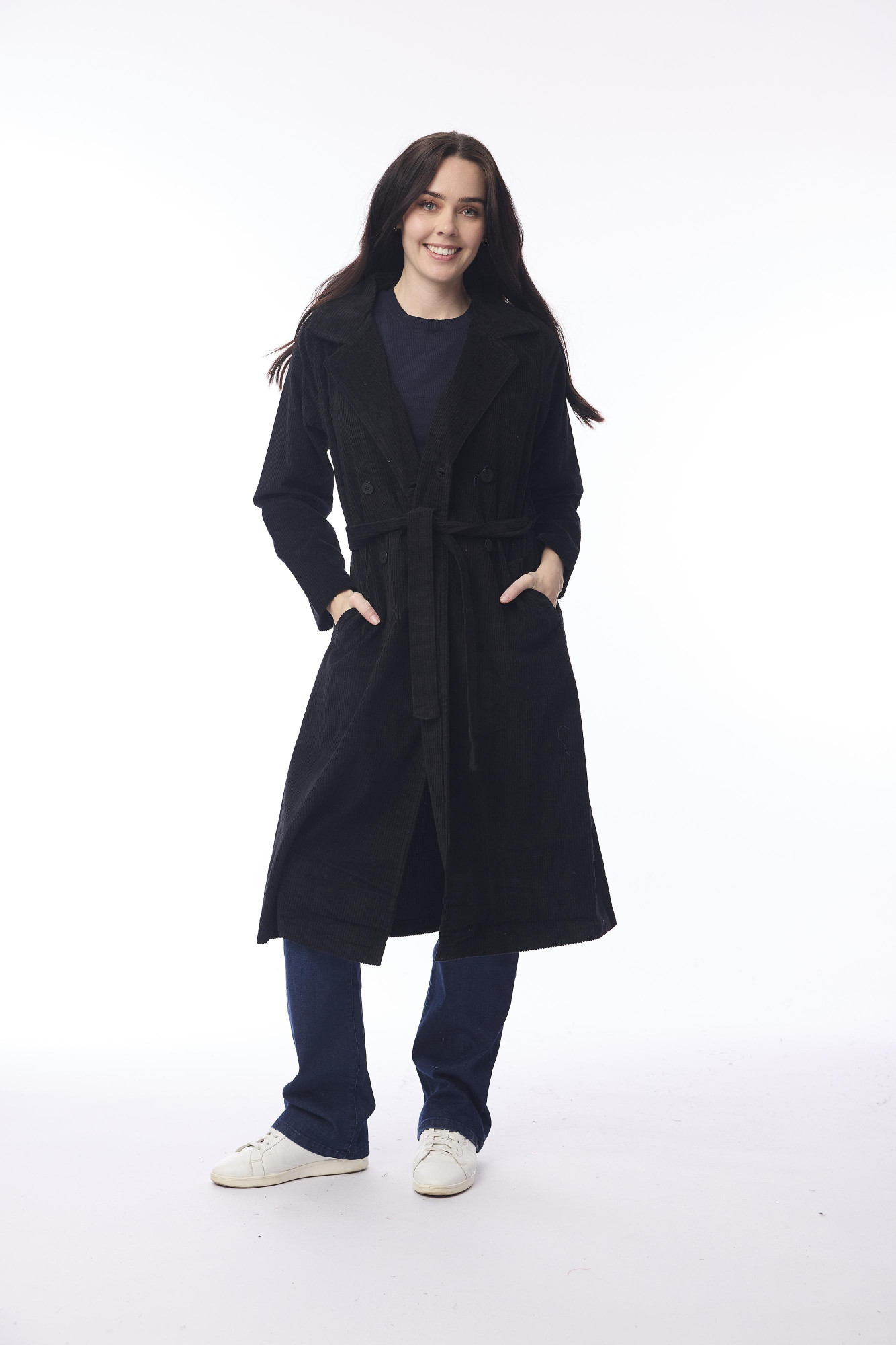 Cord Solid Trench Black
