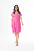Cotton Gauze Essentials Dress Frill Hem PINK