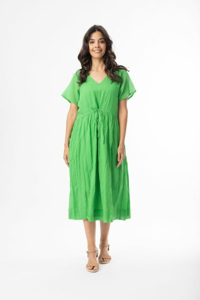 Cotton Gauze Essentials Dress Peak Green