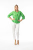 Cotton Gauze Essentials Top Buttonthrough Green