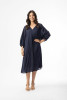 Cotton Slub Essentials Dress V Gusset Navy