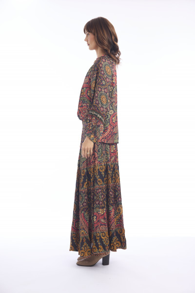 Crete Top Boho Print