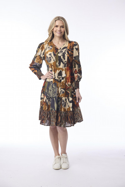 Dagomba Dress Midi Print