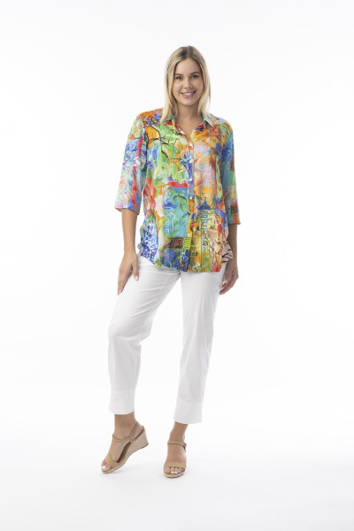 Digital Collared Shirt Oriental