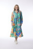 Digital Dress Button thru Oriental